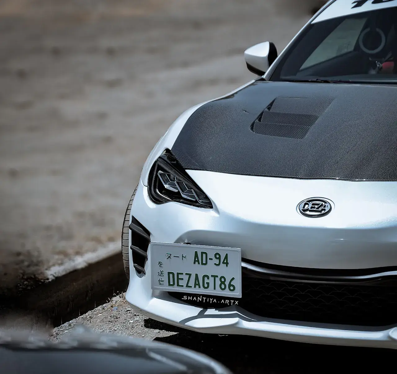 NYX with the carbon fibre bonnet