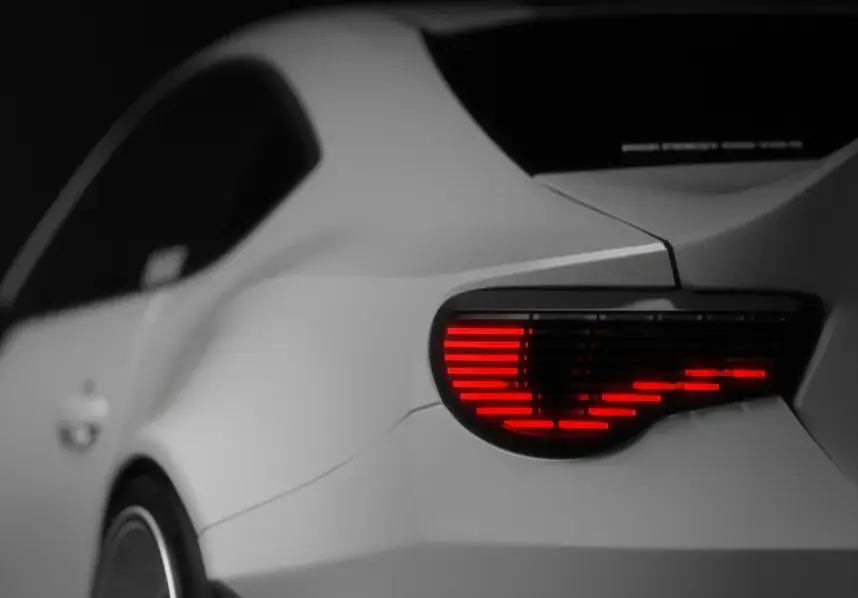 Render of the NYX taillight on the car