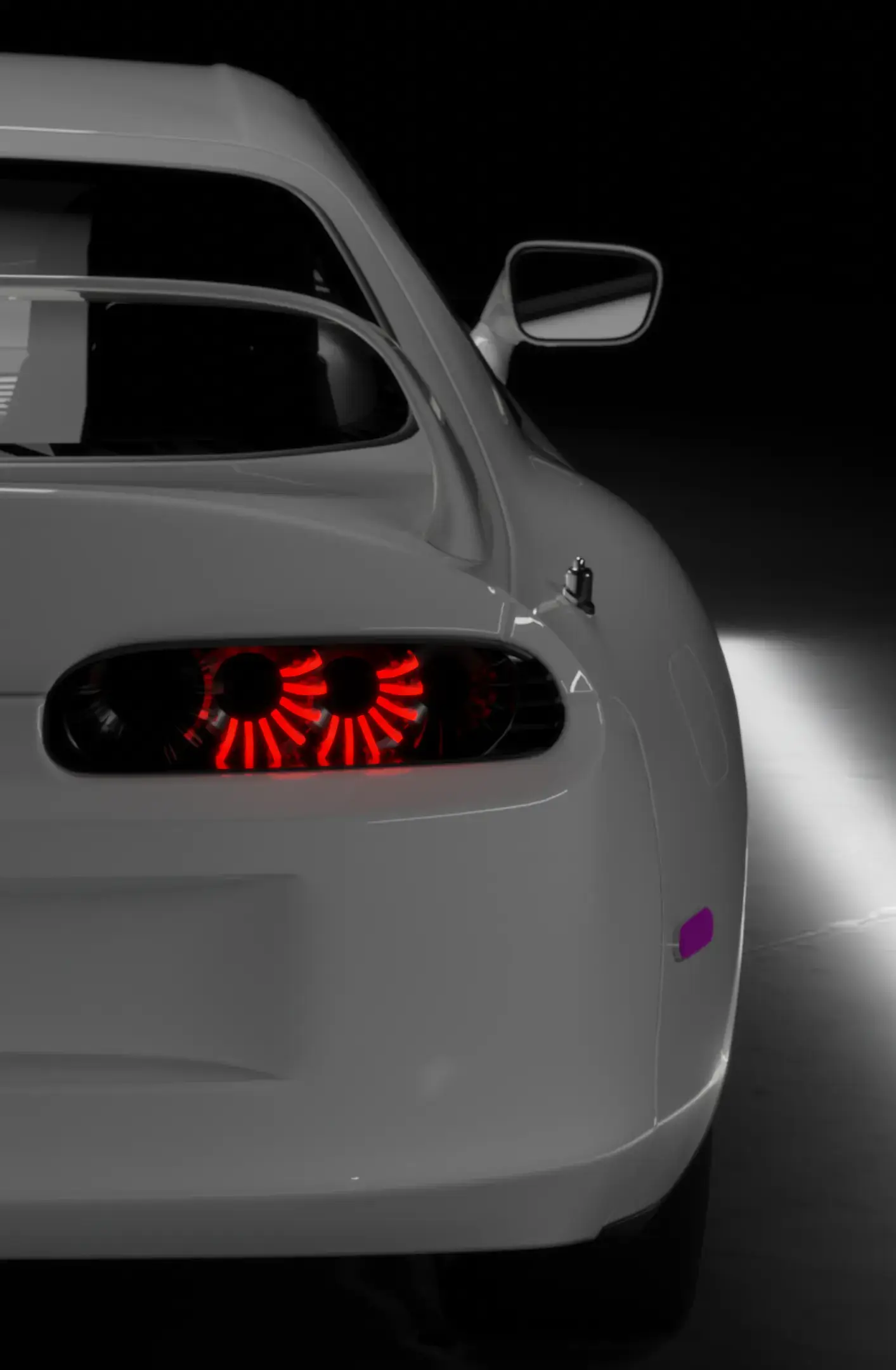 Vertical render of the Supra MK4 taillights