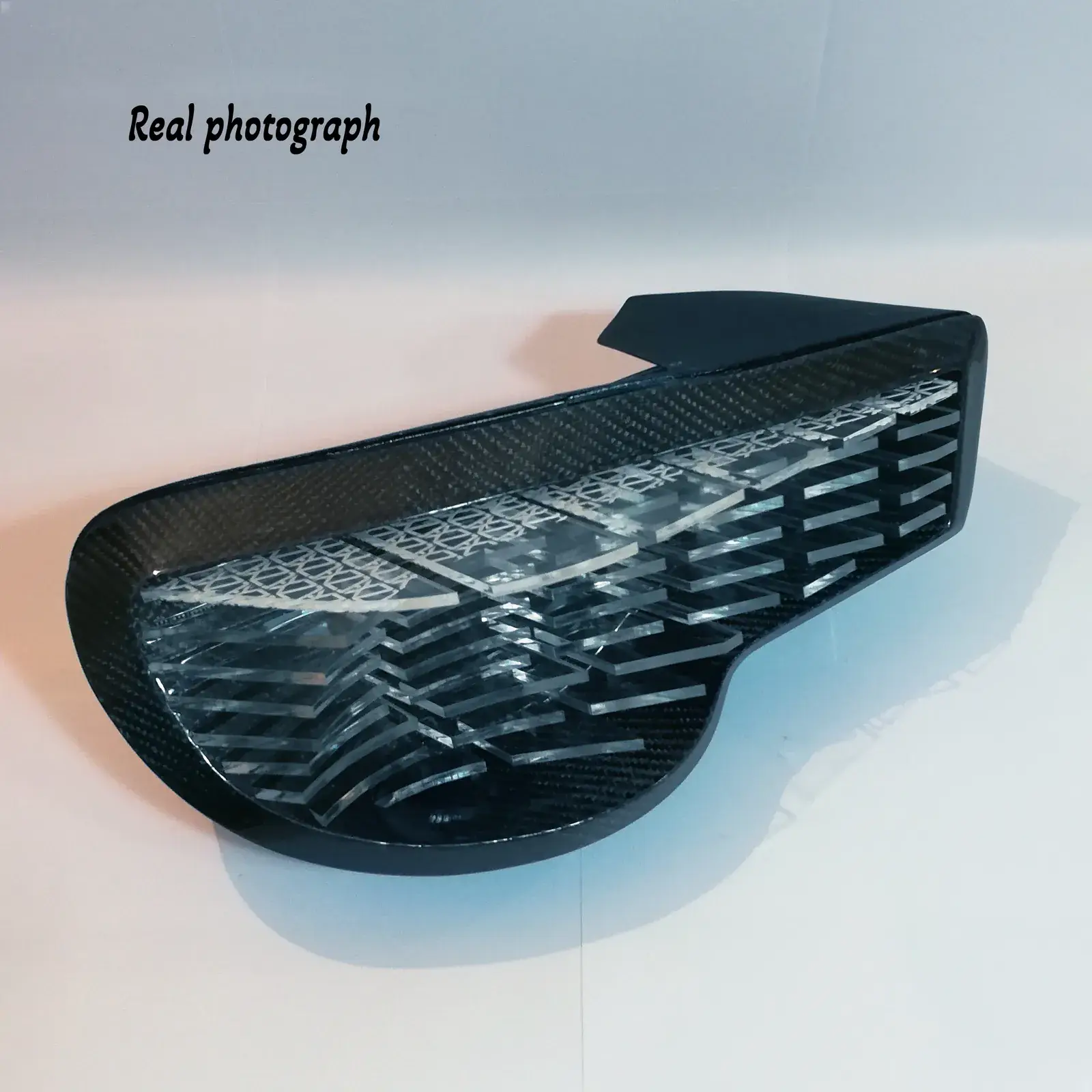 Photograph of the finished carbon taillight
