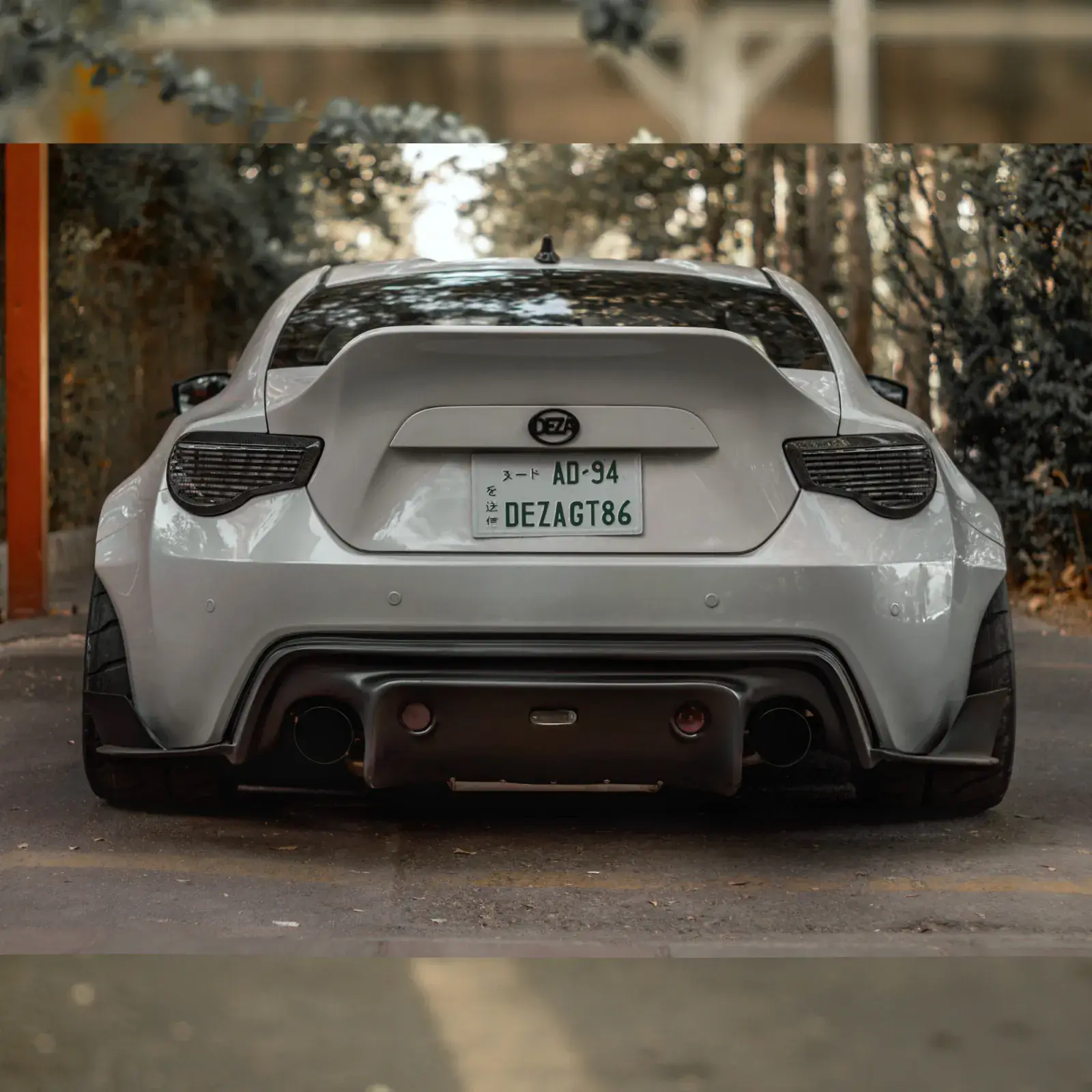 Rear view of NYX with the DEZAGT86 plate
