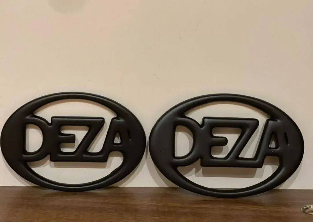 3D-printed DEZA emblems
