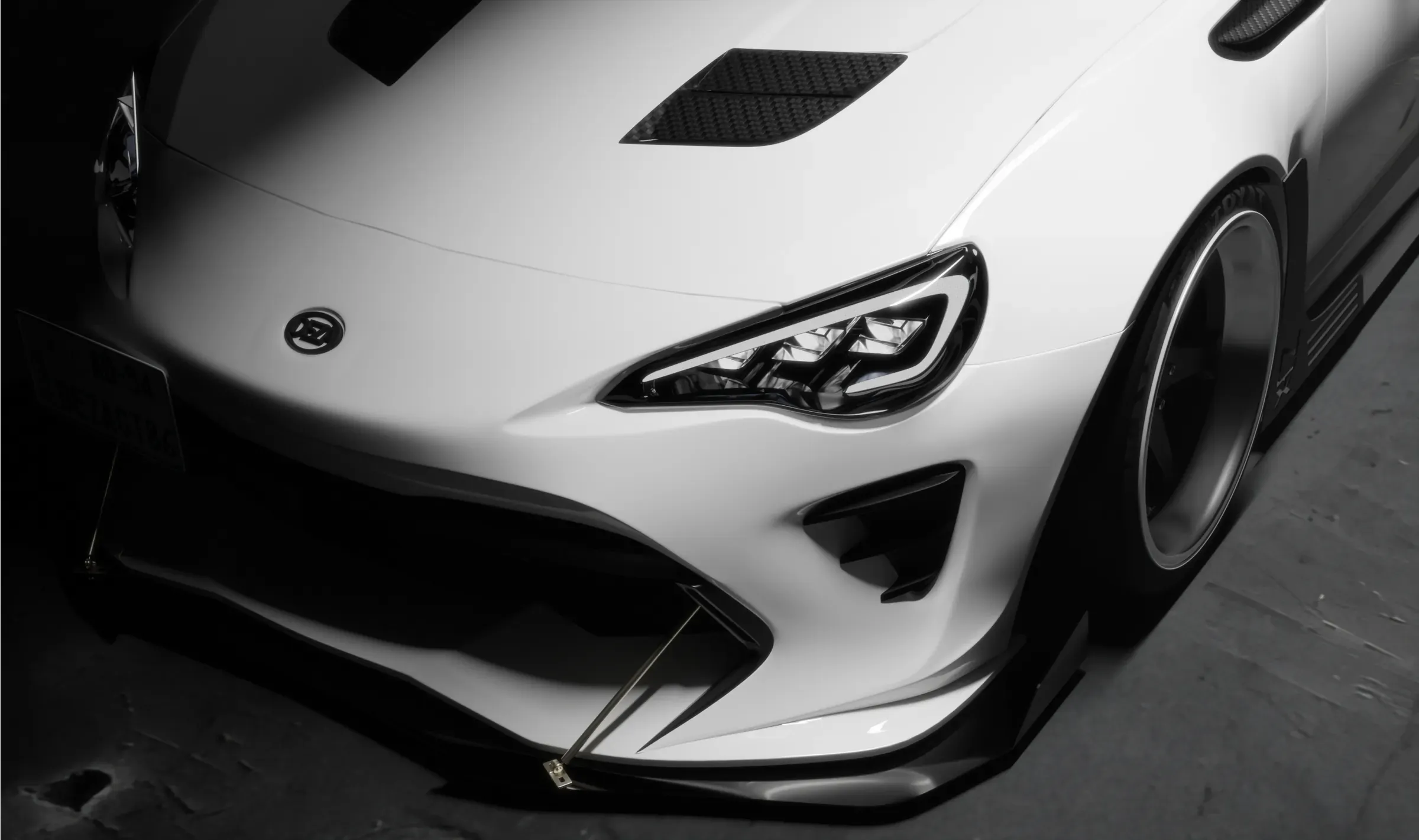 Close studio render of NYX's front end