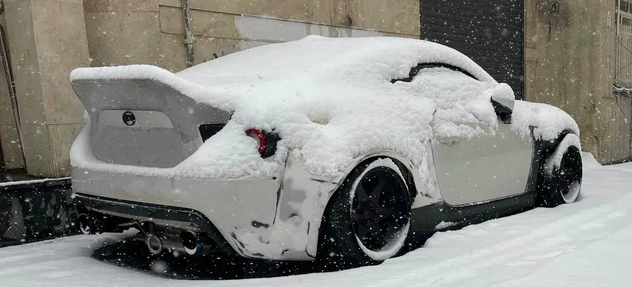 NYX covered in snow